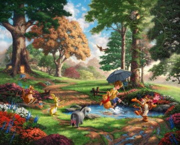 Artworks by 350 Famous Artists Painting - Winnie The Pooh I Thomas Kinkade